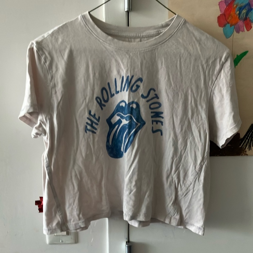 Rolling Stones cropped tee